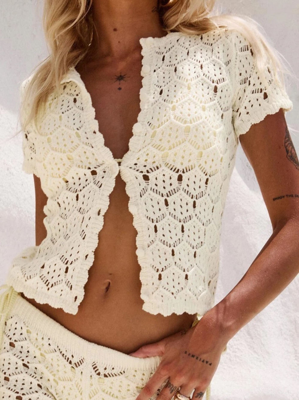 NWOT Princess polly crochet white top